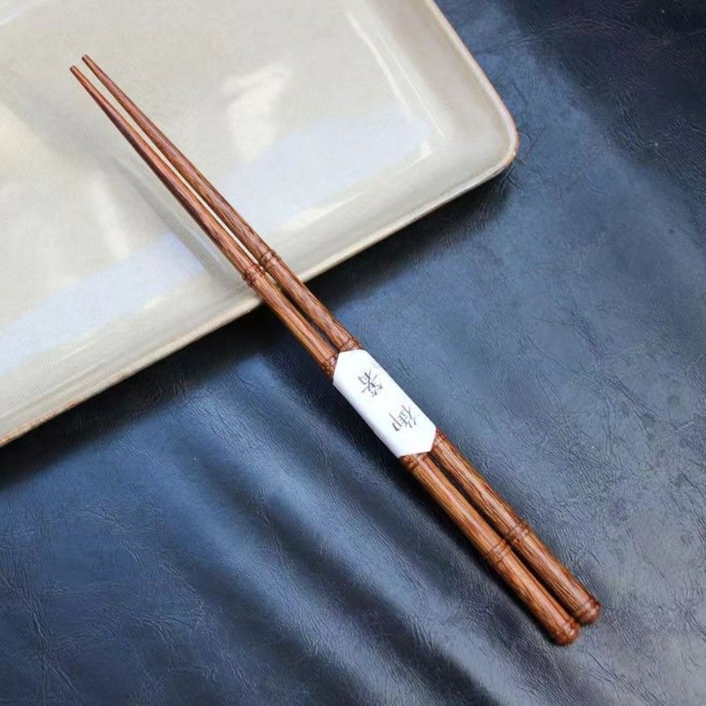 Bamboo Cutlery Travel - 1 Paar hochwertige Retro-Essstäbchen aus Holz