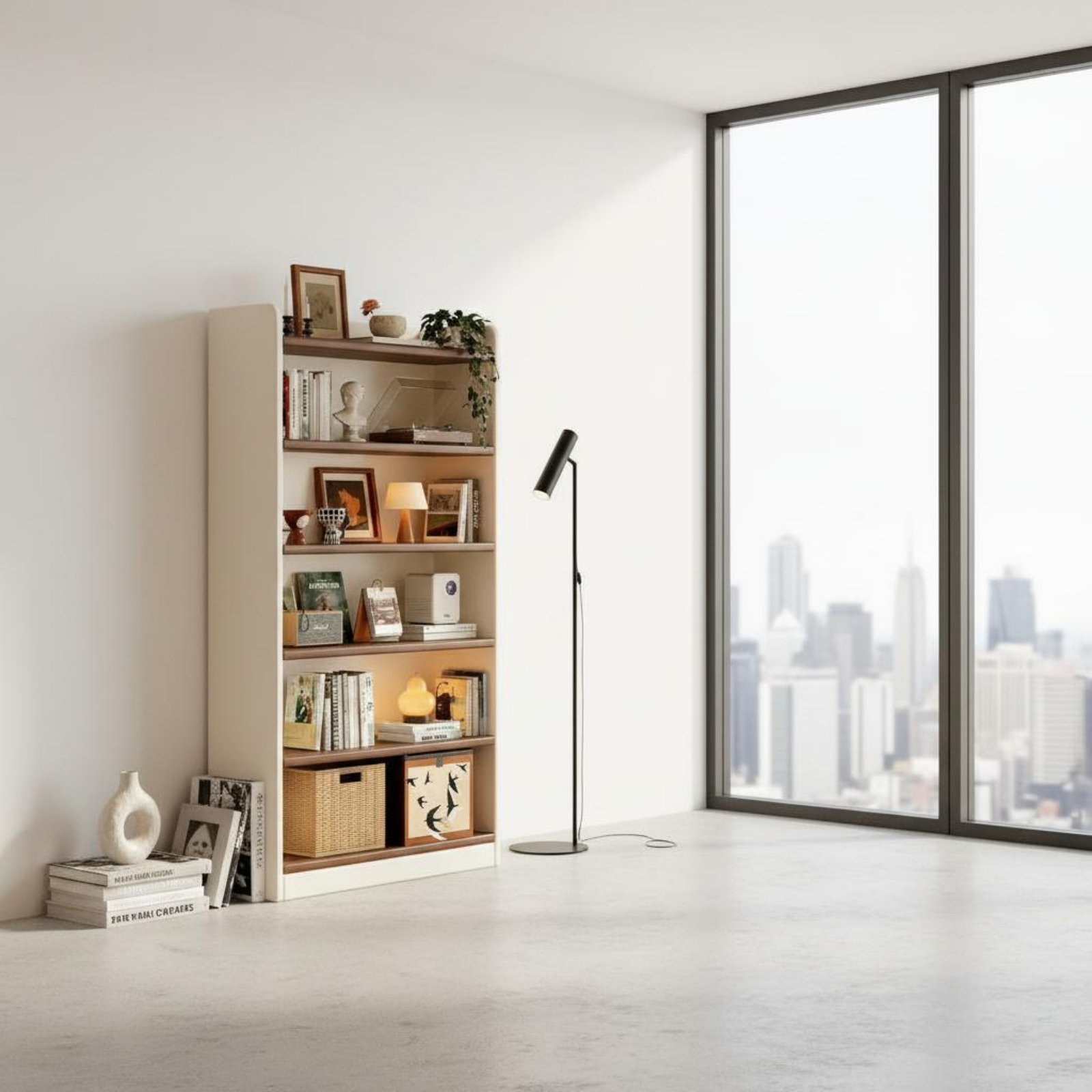 Sustainable Living Book - Mehrstöckiger Bücherorganizer mit Großer Kapazität, Hölzerner