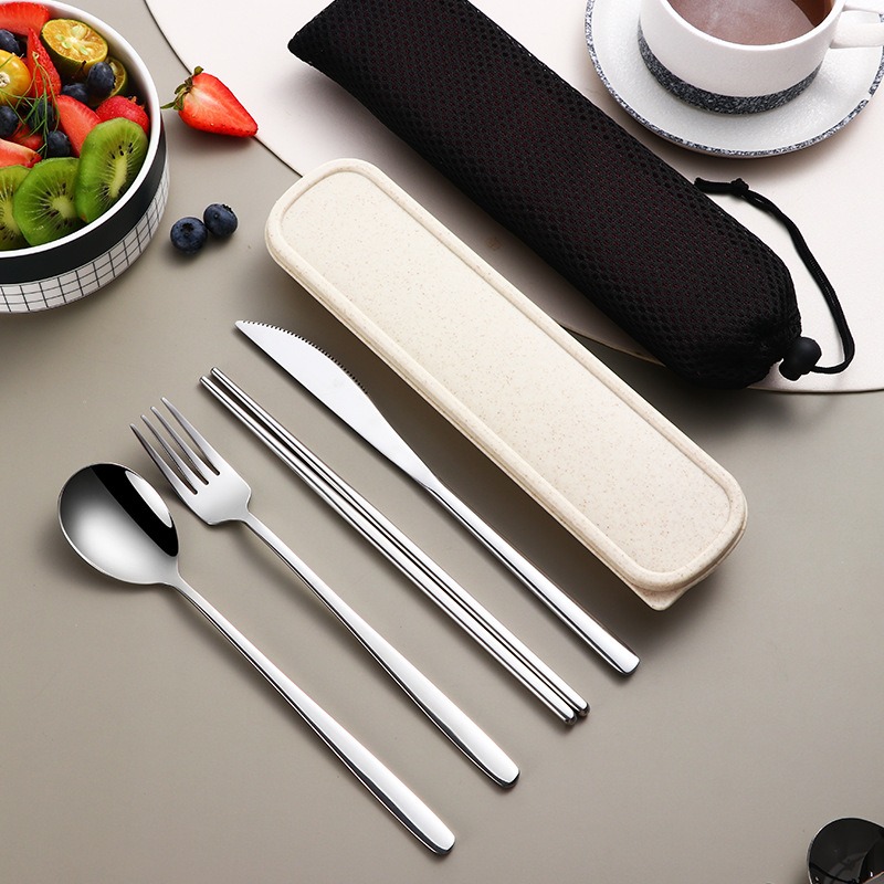Geschirrset 304 Edelstahl trag – Bamboo Cutlery Travel Bewertung und Preis