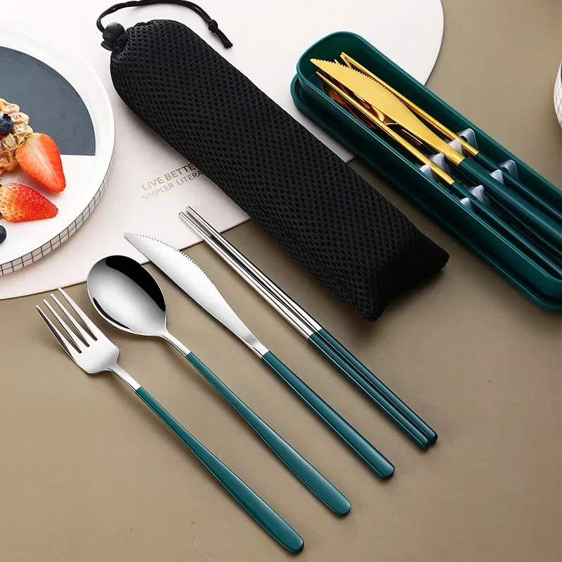 Geschirrset 304 Edelstahl trag – Bamboo Cutlery Travel Bewertung und Preis